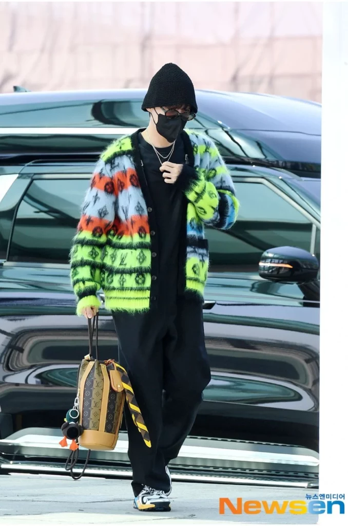 BTS J-Hope Rocking The Peeking Boxers Trend With His Recent Airport Outfit