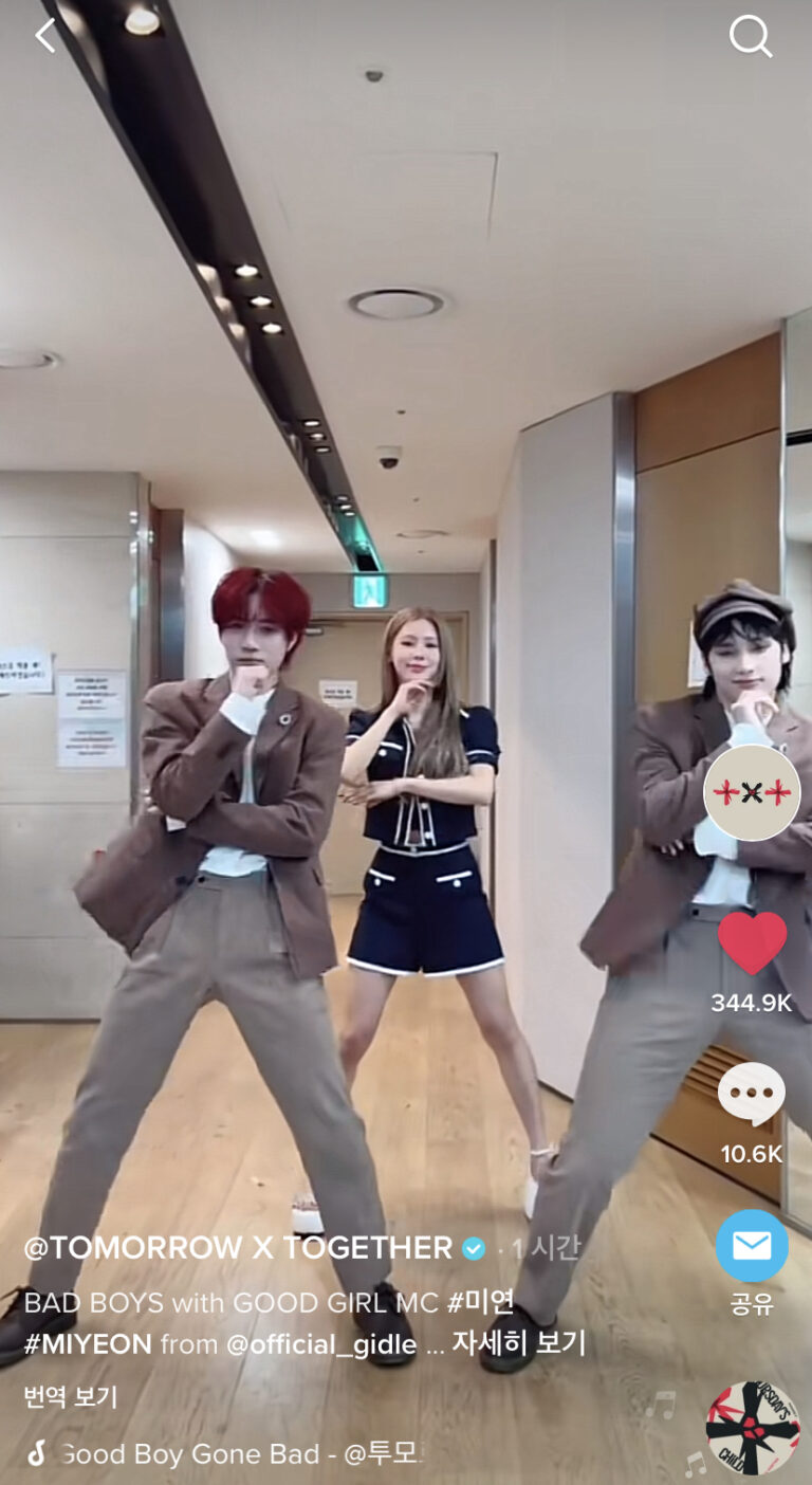 Netizens talk about TXT doing the challenge with Miyeon