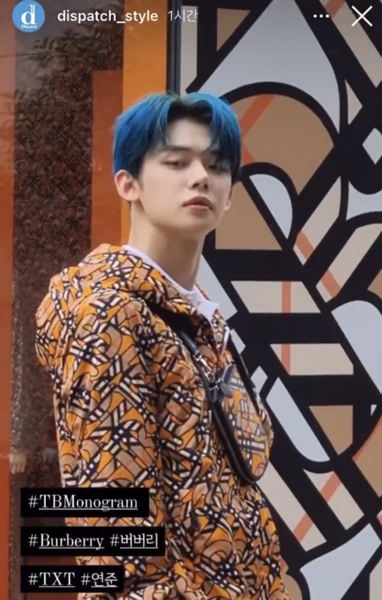 TXT's Yeonjun dyed his hair blue and netizens are going crazy over his visuals
