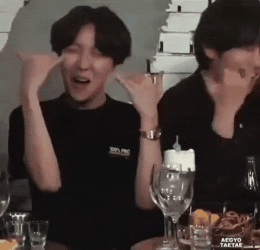 There are a lot of people who become like J-Hope when drinking