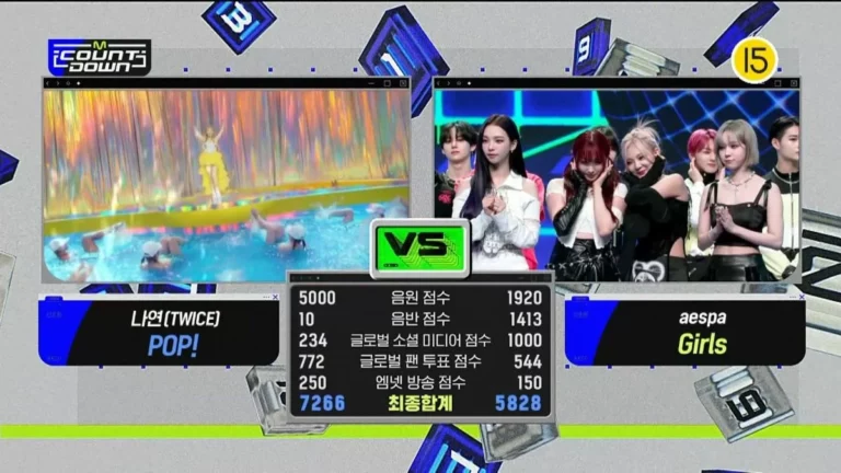 1st place on this week's M Countdown (+ points)