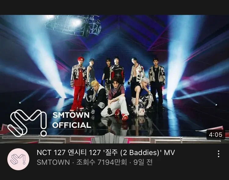NCT 127 with 85% ad views for YouTube MV is currently a hot topic