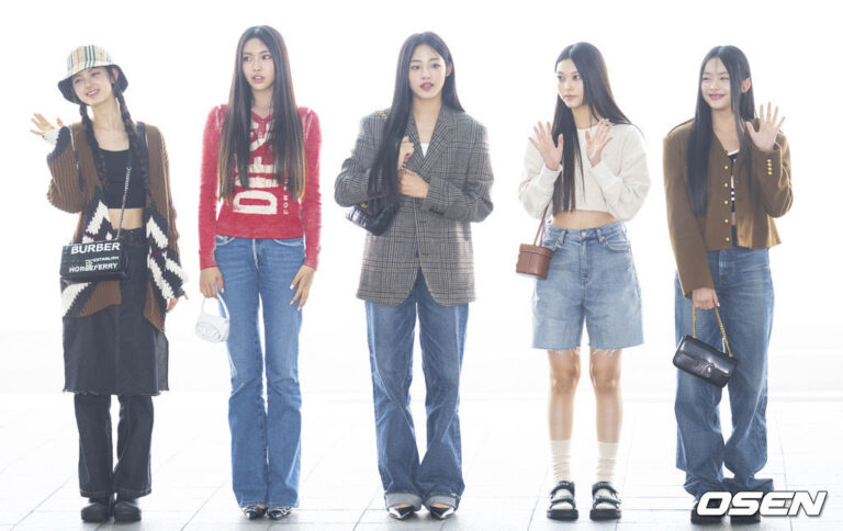 Netizens talk about NewJeans' proportions from their group pictures at the airport today