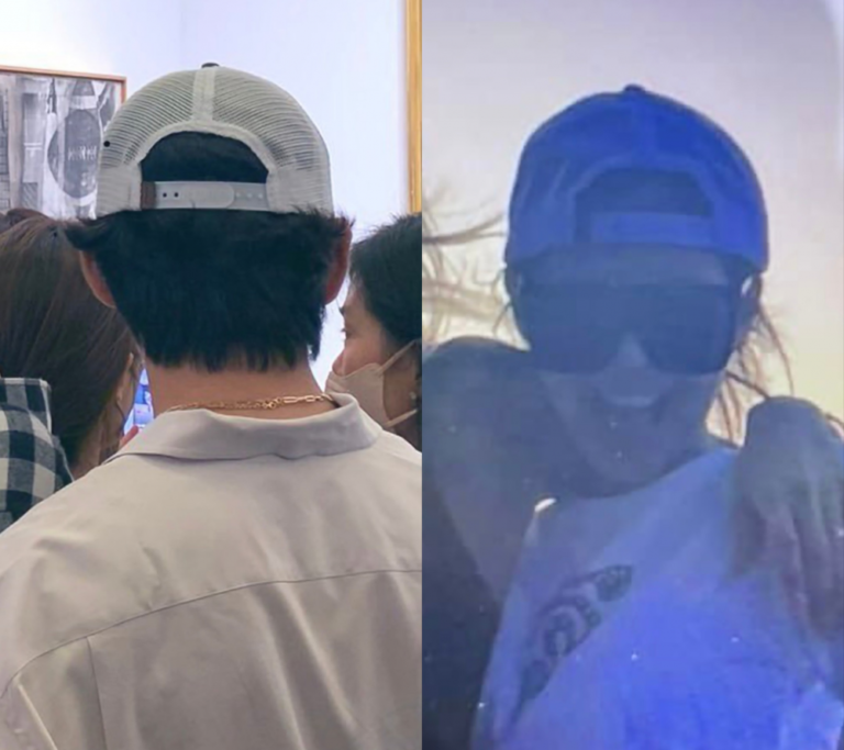 The photos where V and Jennie were seen wearing matching items