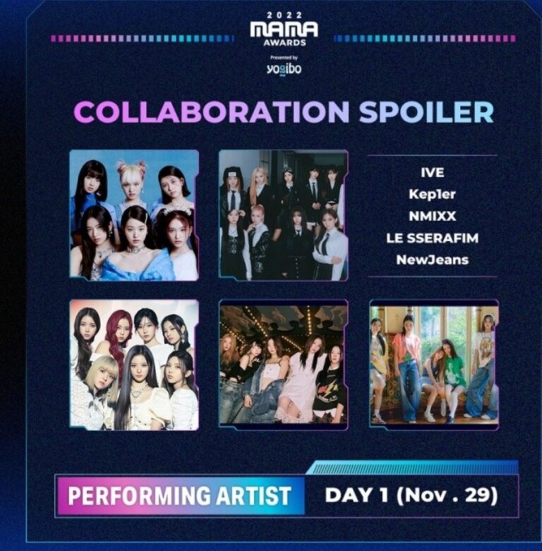 Collaborative stage of 4th generation girl groups at the 2022 MAMA