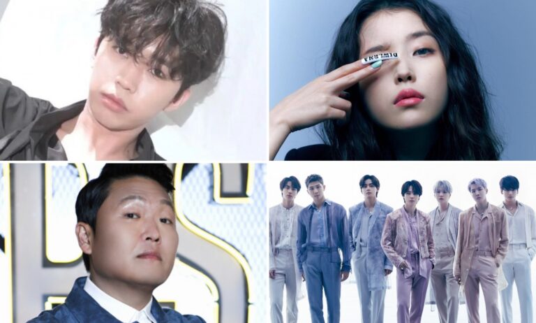 Who's the top 1-5 in terms of ticketing power in Korea among singers?