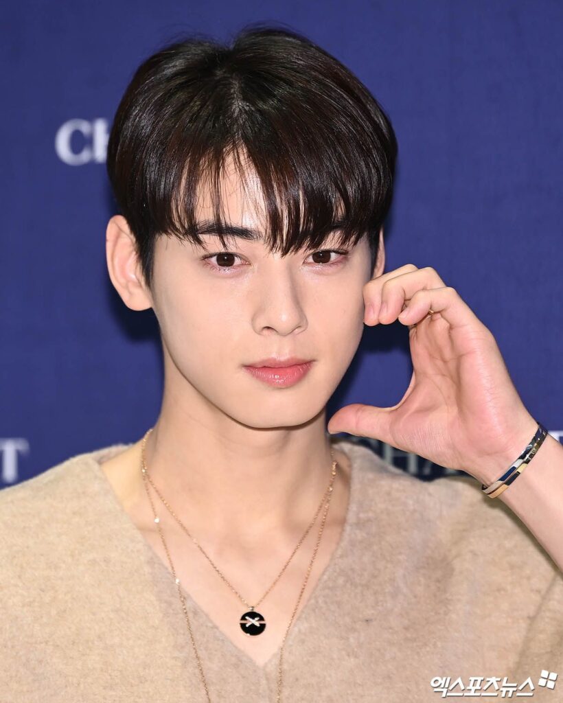 Cha Eunwoo's look for his visit to Chaumet's historic address wins