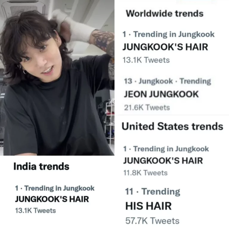 BTS' Jungkook who grew his hair long and can now tie it