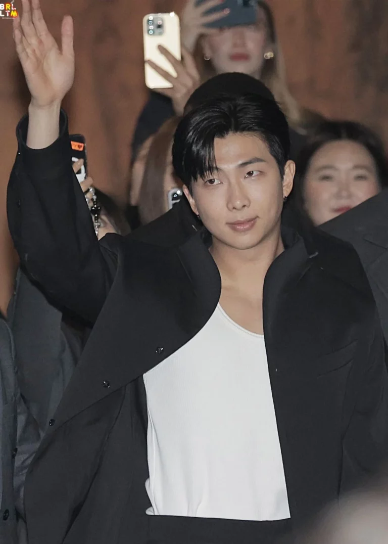BTS RM's outfit and attitude at the Bottega Veneta fashion show seems to fit perfectly with 'let's build his own country'