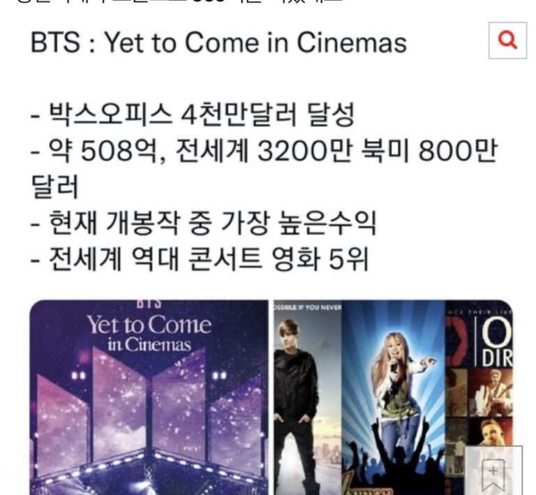 It's said that HYBE made 50 billion won from BTS' concert movie, crazy