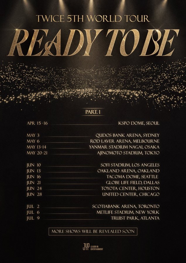 TWICE reveals their 5th world tour 'READY TO BE' and netizens realize how popular TWICE is overseas