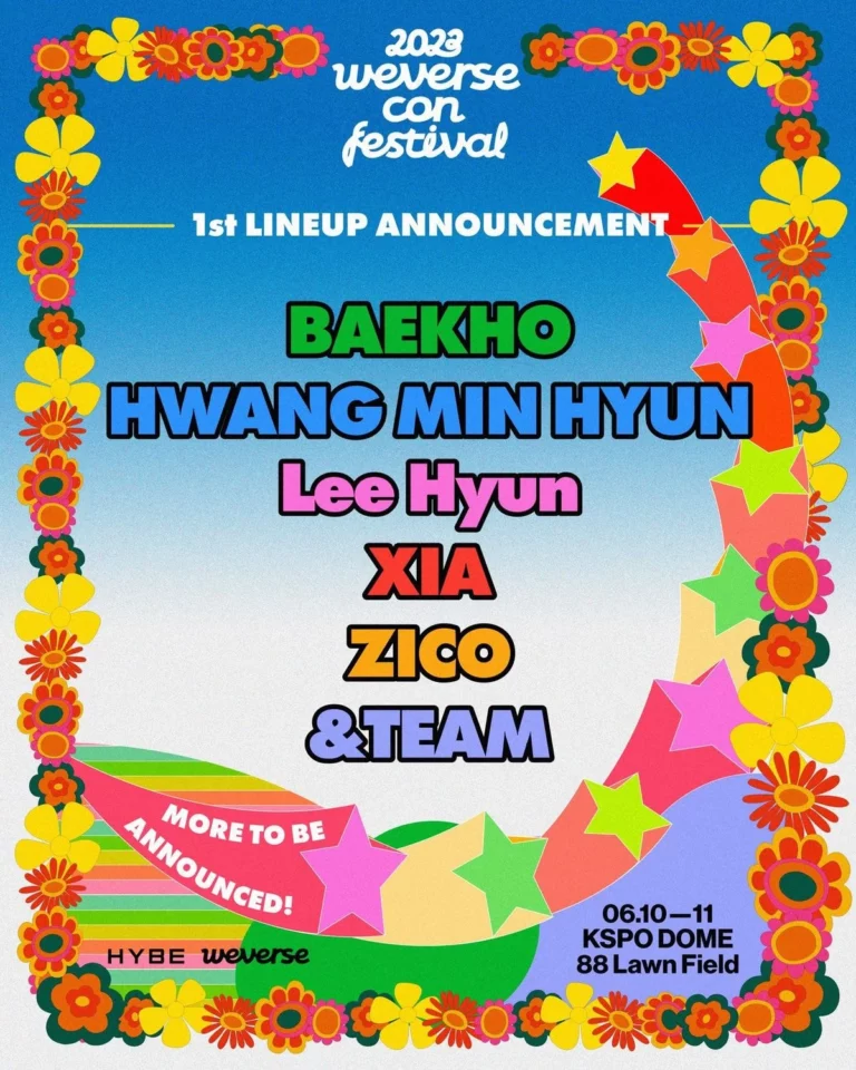 The first lineup of Weverse Con Festival 2023 revealed