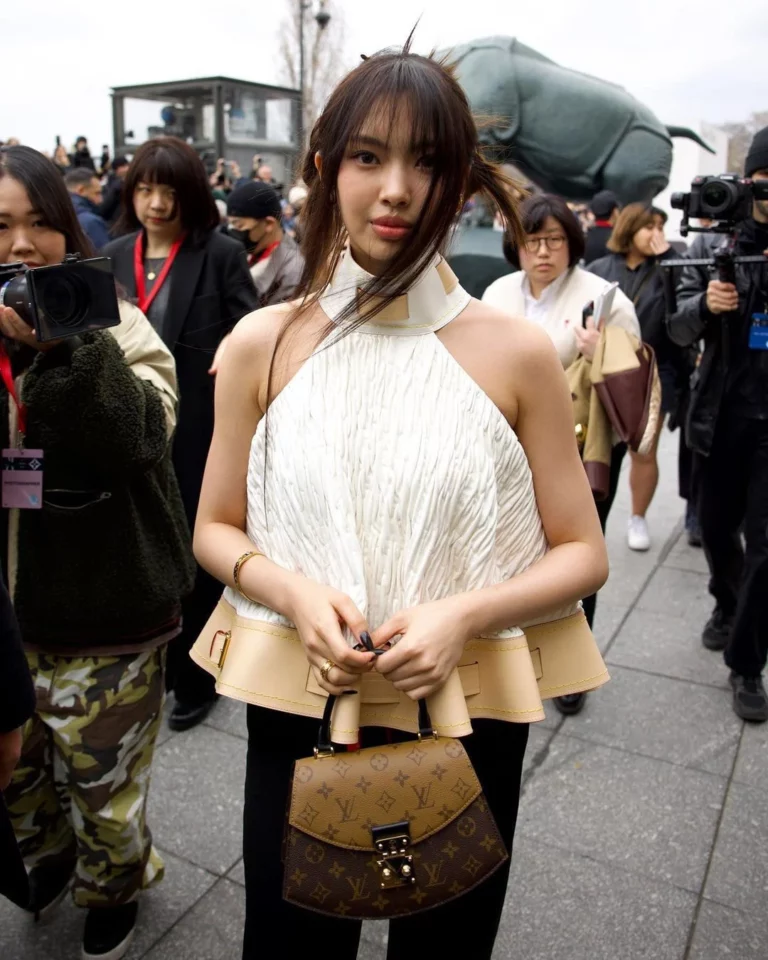 NewJeans Hyein shocks netizens with her model aura while attending Louis Vuitton fashion show