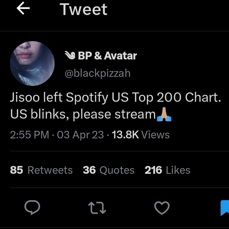 Jisoo's Flower is out of US spotify after two days of its release, Lisa is still the most successful BLACKPINK soloist?