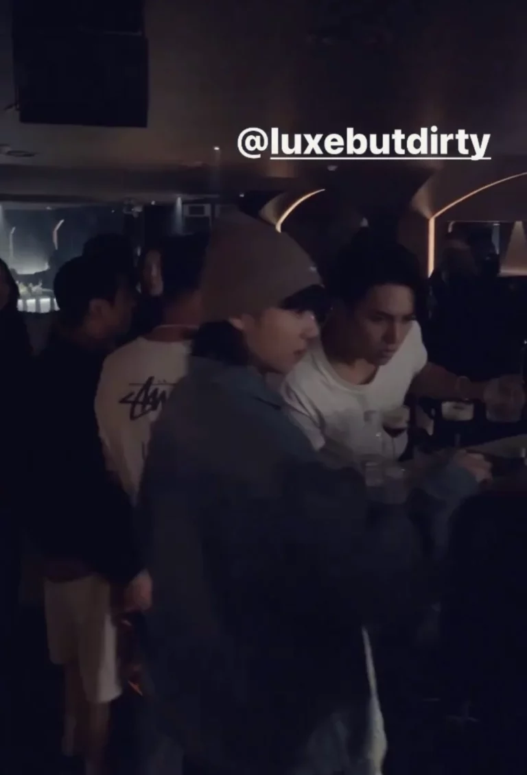 BTS Jungkook and Seventeen Mingyu at Louis Vuitton after party yesterday