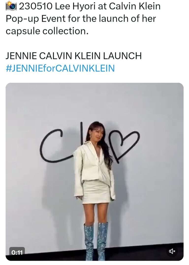 Even Lee Hyori attended the Calvin Klein pop-up event for the launch of Jennie's capsule collection