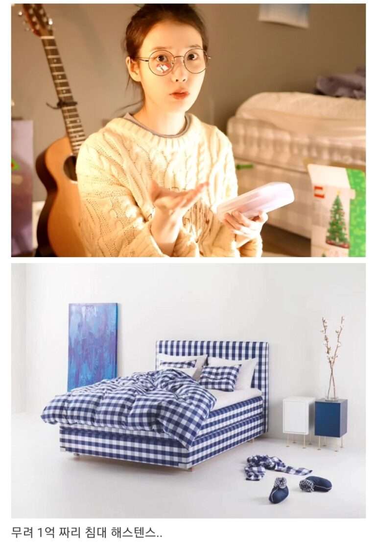 Netizens were surprised when they saw the price of the bed IU used