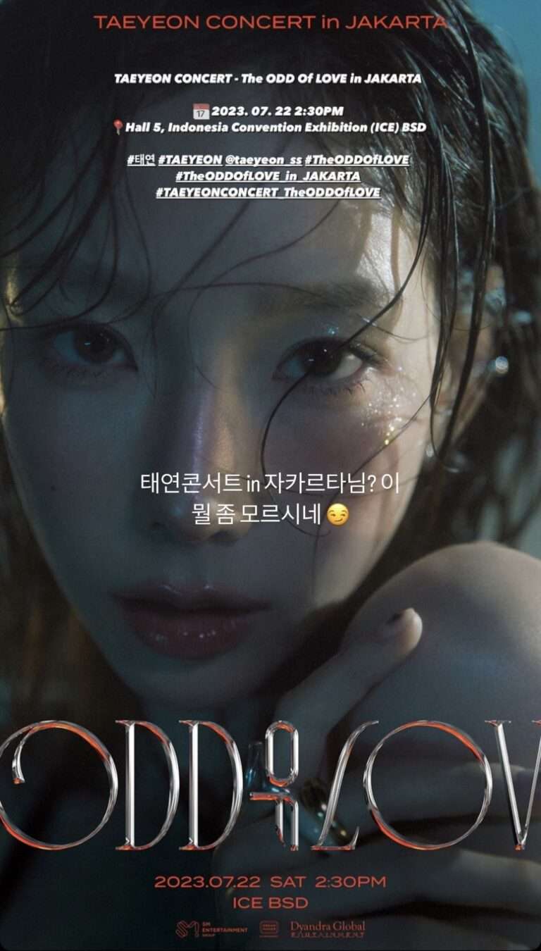 Netizens are confused about Taeyeon's Instagram story regarding her concert in Jakarta