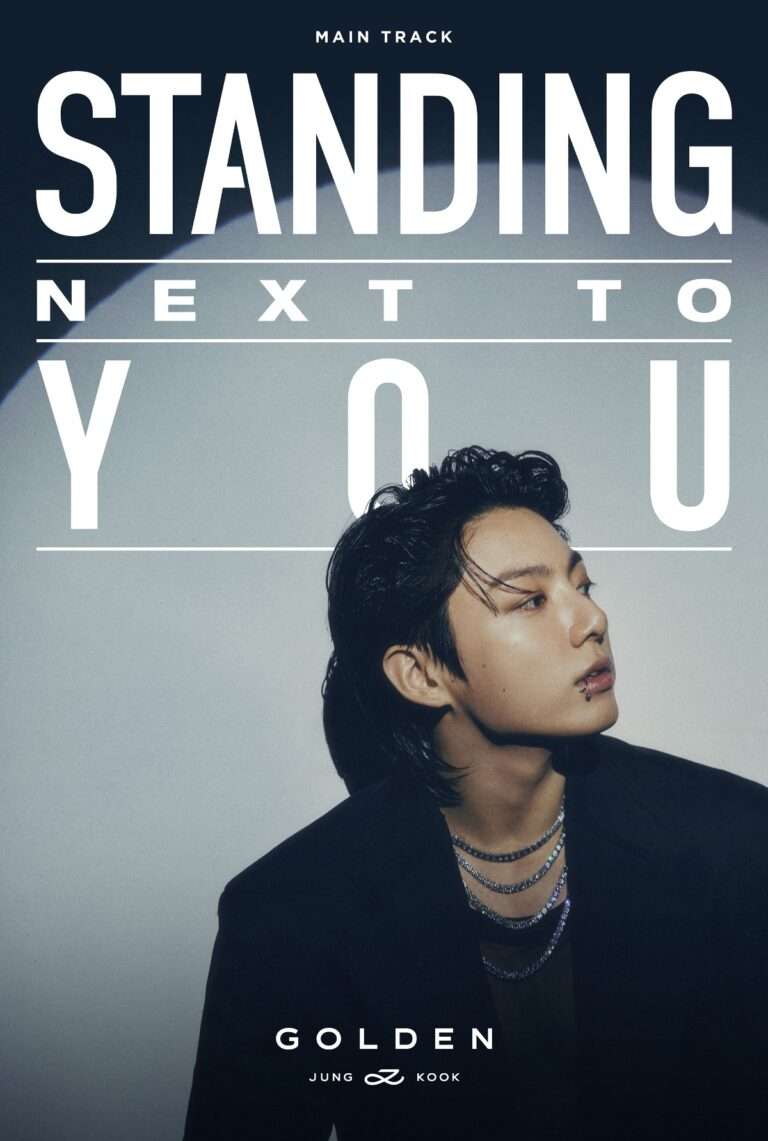 "His face is a work of art" BTS Jungkook's solo album main track 'Standing Next to You' poster