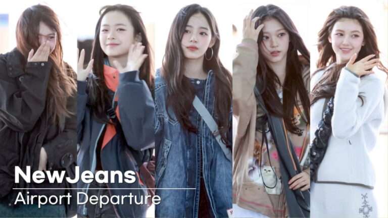 "A group with super pretty girls" NewJeans' journalist pictures departing today