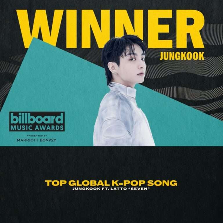 BTS Jungkook 'SEVEN' wins Top Global Kpop Song at the 2023 Billboard Music Awards