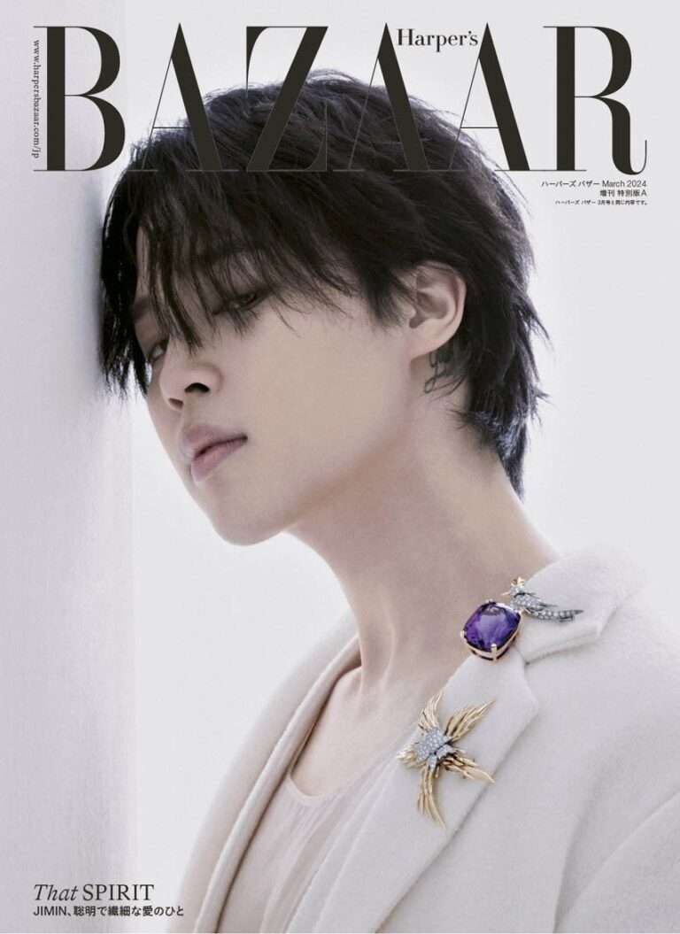 BTS Jimin's covers for Harper's Bazaar Japan March issue