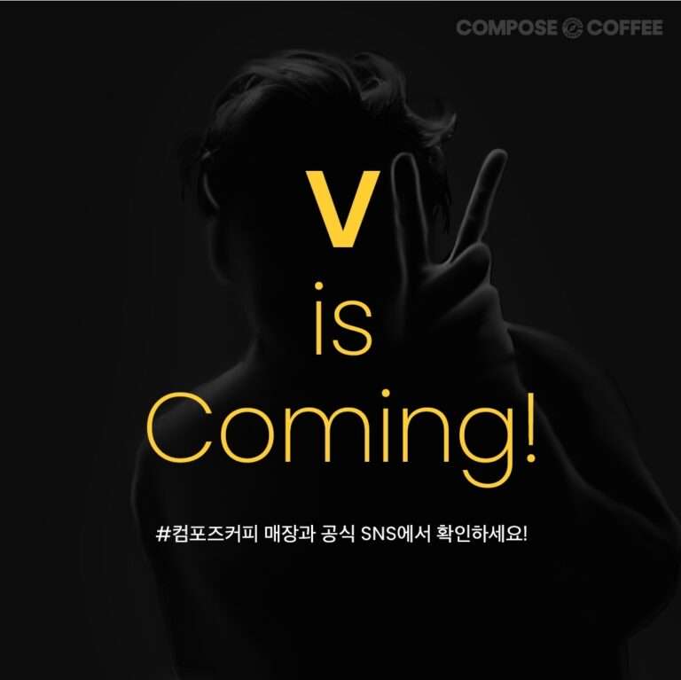 Compose Coffee x BTS V 'V is Coming'!