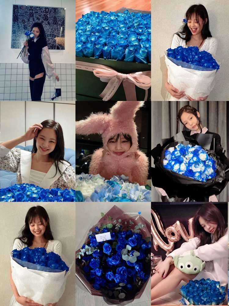 Netizens talk about the person who gifts Jennie blue roses every birthday