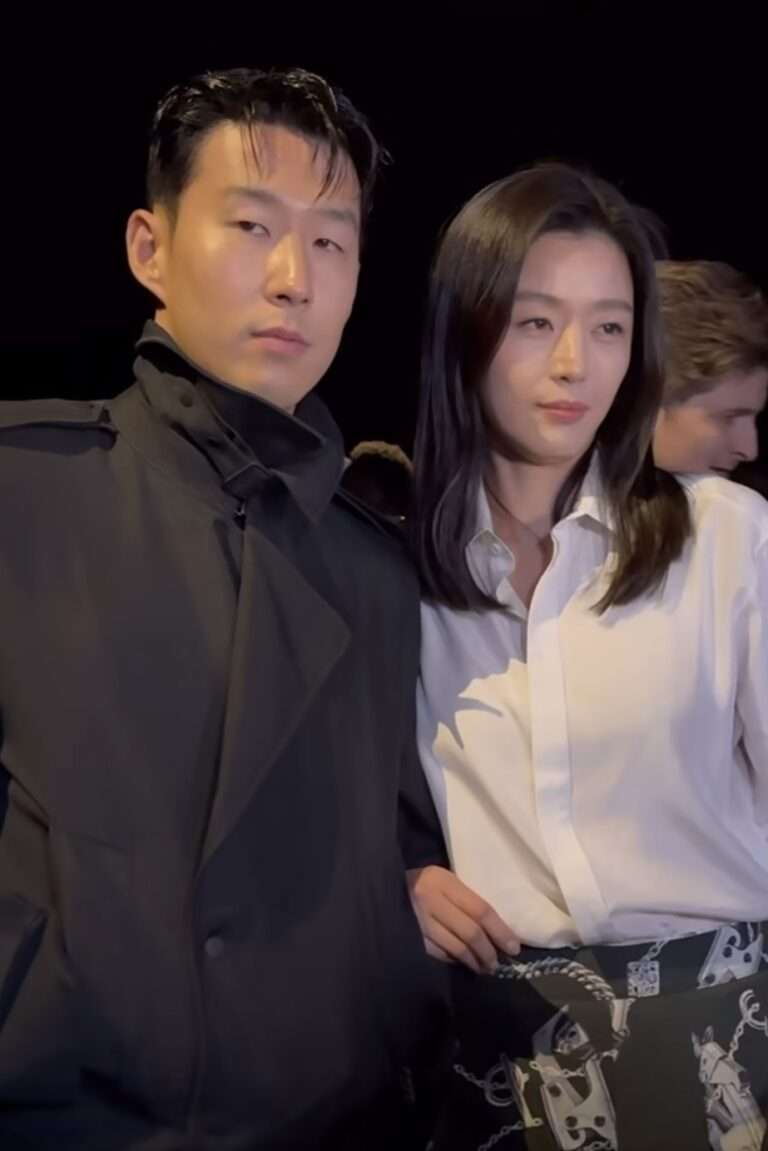 Jun Ji Hyun and Son Heung Min's two-shot at the Burberry show in London
