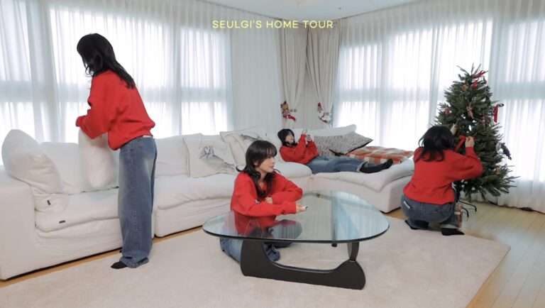 Wow the sofa at Seulgi's house is so expensive