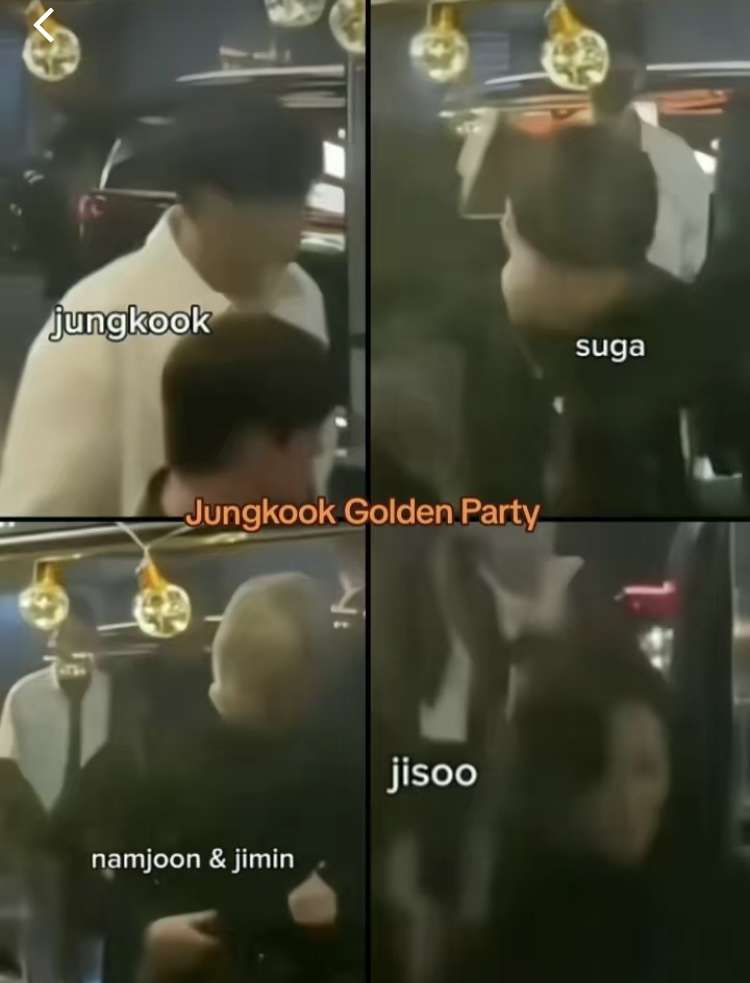 JISOO ATTEND JUNGKOOK GOLDEN PARTY