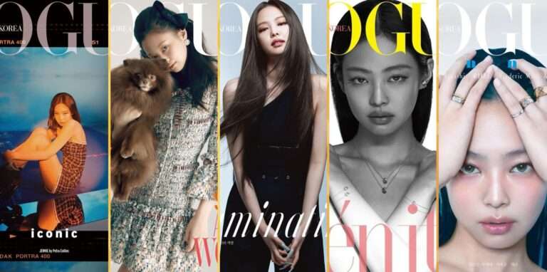 Jennie breaks the record for appearing on the cover of Vogue Korea