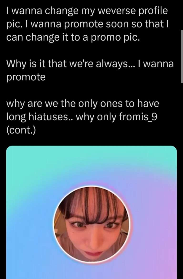 "Why only fromis_9 in on Hiatus" fromis_9 Lee Chaeyoung opened up about the Mistreatment she is facing from PLEDIS and HYBE