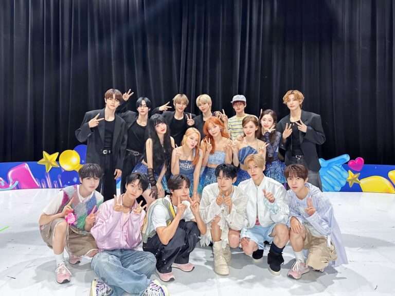 Group photo of SM idols in M ​​Countdown (Red Velvet, RIIZE, NCT Wish)