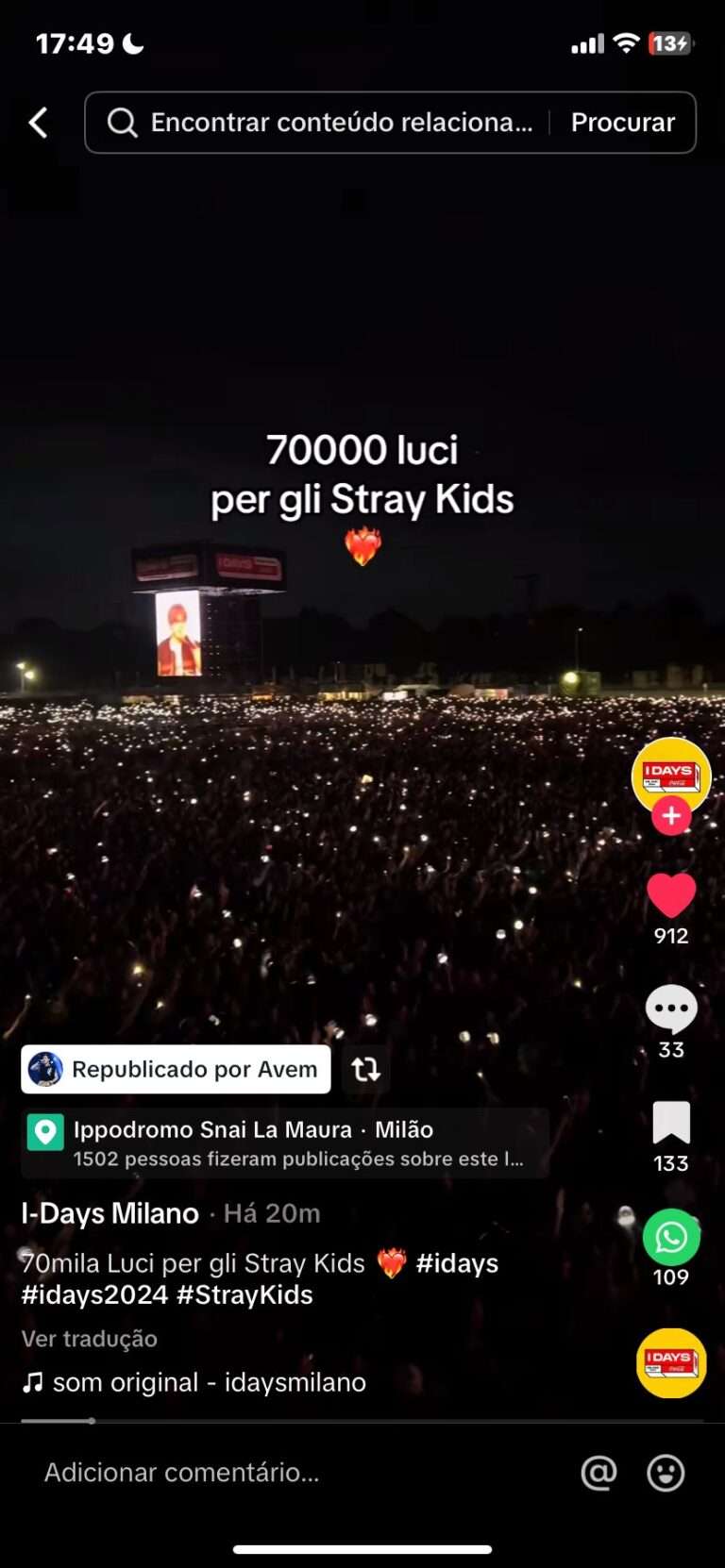 Stray Kids proves their popularity in Europe by attracting 70,000 spectators at festival in Italy