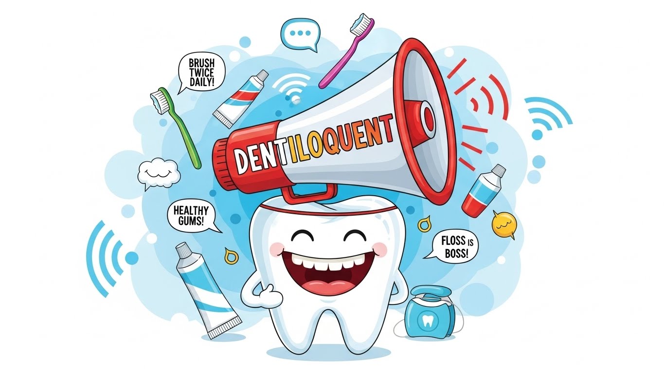 Dentiloquent