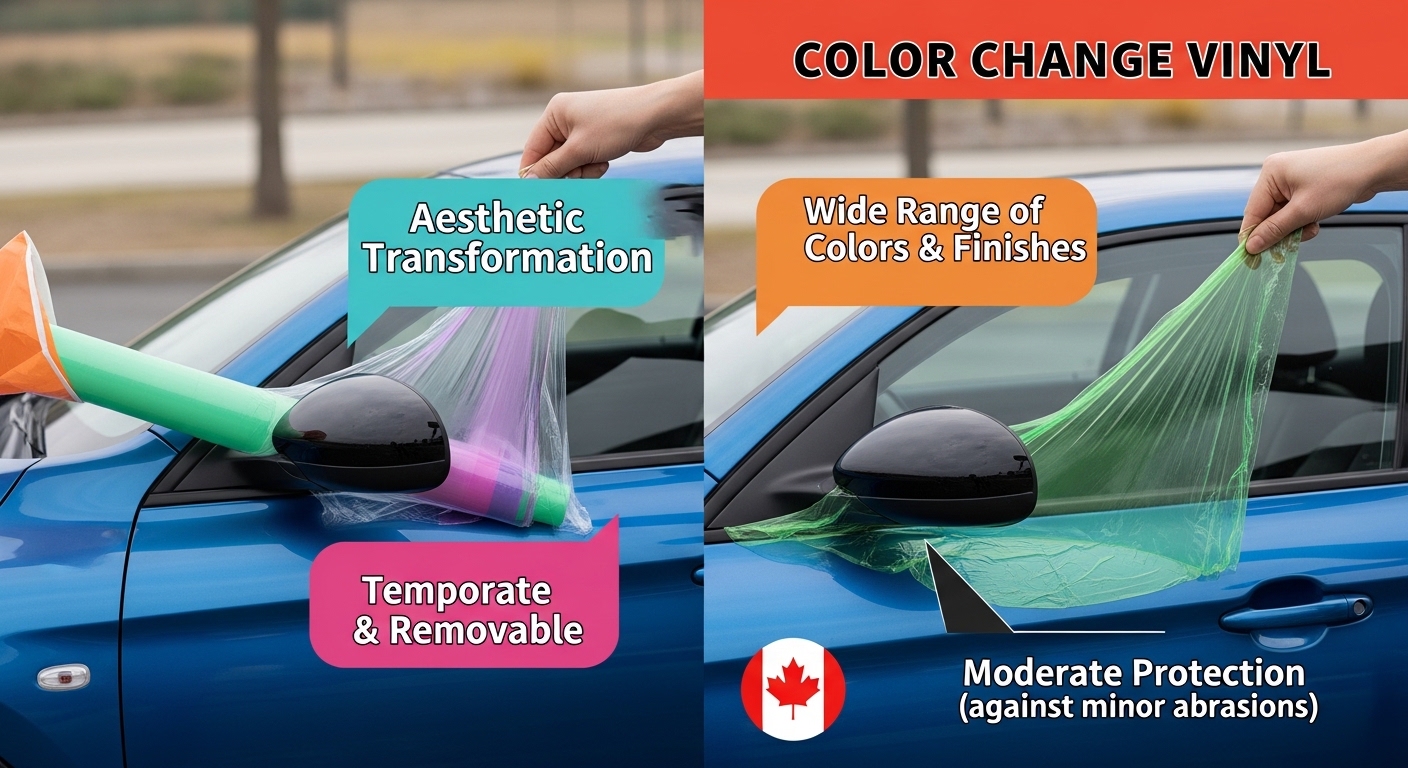 PPF Wrap vs. Color Change Vinyl: Best Car Paint Protection in Canada